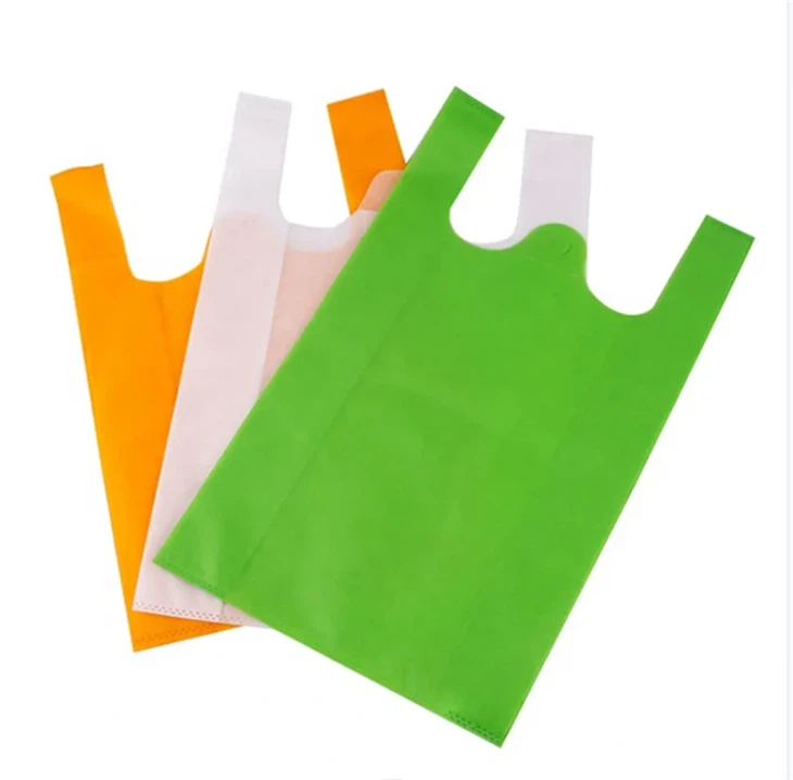 Wholesale Grocery Non Woven T-shirt Shopping Bag